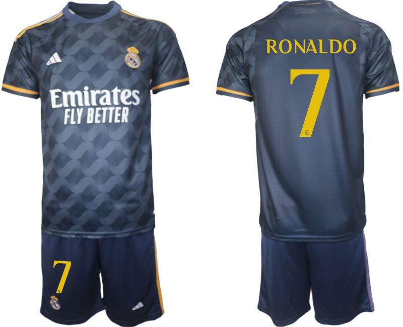 Men 2023-2024 Club Real Madrid away blue #7 Soccer Jersey->->Soccer Club Jersey